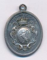 1861. "Széki gróf Teleki László / 1861. máj. 8." jelzett Ag emlékmedál füllel (5,50g/0.750...