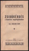 cca 1936 Zsidókérdés a Szentírás megvilágításában, írta: Berliner Hugó, jó állapotban, 24 p.