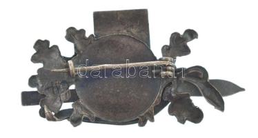 Németország DN "Bayrischzell" részben zománcozott, ezüstözött bronz díjjelvény (47x23mm) T...