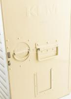 KLM Holland Királyi légitársaság fedélzeti tárolószekrény 3 Malév fiókkal, fém, jelzéssel, kopással,...