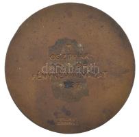 Berán Nándor (1889-1965) 1937. "Magyar Osztrák Alpesi Egyesület" bronz emlékérem hátoldalá...