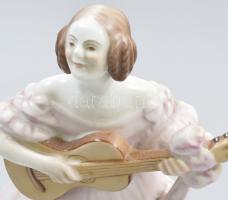 Herendi Déryné, kézzel festett, jelzett, hibátlan, m: 21 cm