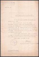 1924 Róma, gróf Semsey Andor (1897-1977) diplomata, későbbi egyiptomi és argentínai követ részére szóló futárigazolvány, magyar és francia nyelven, rajta gróf hídvégi gróf Nemes Albert (1866-1940) diplomata,műgyűjtő, római rendkívüli követ és meghatalmazott aláírásával, "Magyar Királyi Követség Olaszországban Róma" bélyegzéssel.