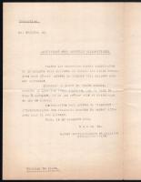 1924 Róma, gróf Semsey Andor (1897-1977) diplomata, későbbi egyiptomi és argentínai követ részére sz...