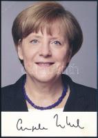 Angela Merkel dedikált fotó, tanúsítvánnyal. 11x15 cm