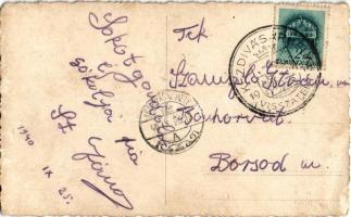 1940 Kézdivásárhely, Targu Secuiesc; bevonulás a Millenium szálloda előtt / entry of the Hungarian t...