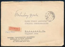 1958 Bp., Ortutay Gyula (1910-1978), az Eötvös Loránd Tudományegyetem rektora, korábban vallás- és k...