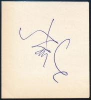 Szász Endre (1926-2003) autográf aláírása kivágáson