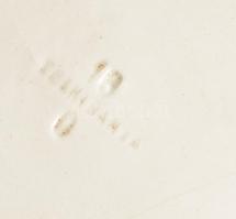 cca 1920-1930 Telkibánya 3 darab fali dísztányér, jelzéssel, kopással, repedéssel, d: 21 cm