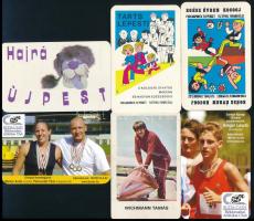 1972-2011 10 db sport témájú reklám kártyanaptár