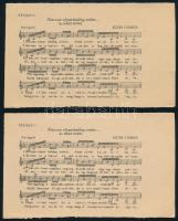 cca 1930 6 db kottás levelezőlap