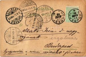 1899 (Vorläufer) Bucharest, Bukarest, Bucuresti, Bucuresci; Soseaua Kiseleff, Biserica Stavreopoleos...