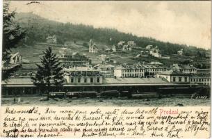 1902 Predeal, vasútállomás, vonatok / railway station, trains