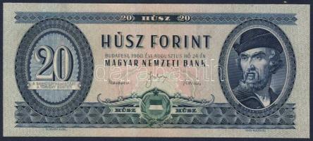 1960. 20Ft T:II+ Csak egyszer hajtva!