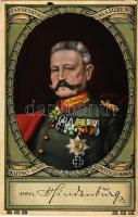 Hindenburg. Tannenberg, Masuren, Kutno, Lodz, Lowitsch, Rawa / WWI German military art postcard, patriotic propaganda. L&P 1833. (EB)