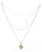 Ezüst (Ag) nyaklánc, medállal 6,5 g