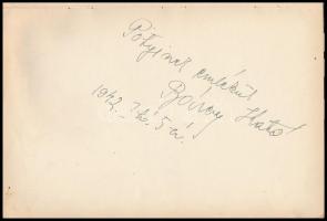 1942-1949 "Pötyike" (egy helyen Beának nevezi a beírás: Goll Bea?) névre szóló emlékkönyv,...