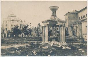 Brassó, Kronstadt, Brasov (?); Első világháborús romok / WWI destruction, ruins. Gust Fotograf photo (EK)