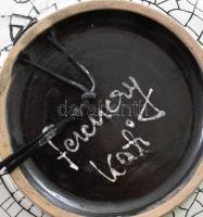 Ferenczy Kati: Falitál, jelzéssel, hibátlan, d: 25 cm