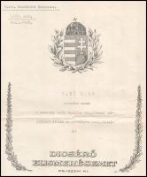 1926 Gróf körösszegi és adorjáni Csáky Károly (1873-1945) tábornok, honvédelmi miniszter saját kezű ...