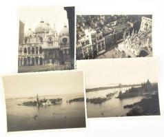 Régi külföldi fotók (Olaszország, Velence, stb.), kétféle méretben, 38+32 db (össz. 70 db), jó állap...