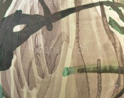 Zákány Eszter: Iparművészeti Vállalat váza, kis kopással, jelzett m: 37 cm