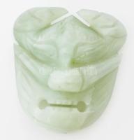 Jade szamuráj maszk 65,3 g 6,5 cm