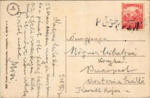 1918 Pöstyén, Piestany; Ferenc József út, Urbán Miksa üzlete. Vasúti levelezőlapárusítás 4808. / str...