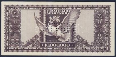 1946. 10.000.000MP "MINTA" lyukasztással T:I