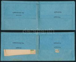 cca 1940 Élelmiszerjegy tartó 2 db , jegyekkel