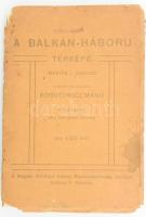 1912 A Balkán-háború térképe, tervezte és rajzolta Kogutowicz Manó, 1:800000., Bp., Magyar Földrajzi...