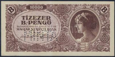 1946. 10.000BP "MINTA" lyukasztással T:I