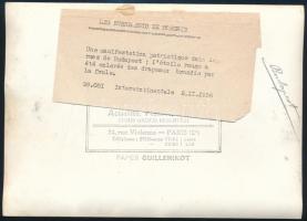 1956 Budapest, eredeti fotó az 1956-os forradalom és szabadságharc eseményeiről. Francia sajtófotó /...