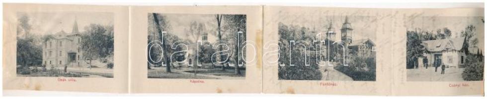 1911 Hévíz, Grand Hotel Sorg nagyszálloda. leporellólap 10 képpel (b)