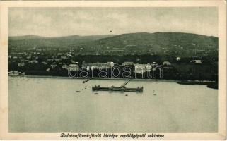 1931 Balatonfüred, látkép repülőgépről tekintve, légi felvétel. Héjj Testvérek kiadása