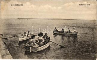 1917 Balaton, Balatoni élet, Csónakázók (EB)
