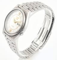 Seiko 5 automata karóra, fém szíjjal, működő, jó álllapozban d: 38 mm