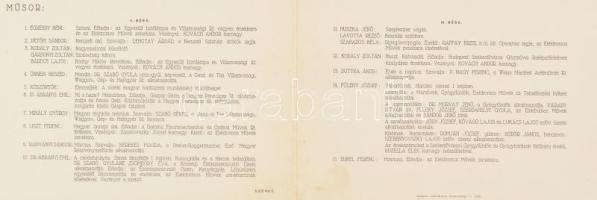 1942 Meghívó a Magyar Művelődés házában Szabadságünnepre, kissé foltos