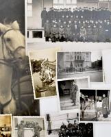 cca 1936-42 Szalay János zászlós katona fotóanyaga, össz. 11 db fotó, részben a II. világháború idej...
