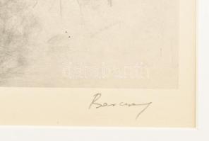 Barcsay jelzéssel: Aktok, nyomat, papír, paszpartuban, 20×26 cm