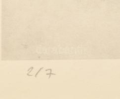 Barcsay jelzéssel: Aktok, nyomat, papír, paszpartuban, 20×26 cm