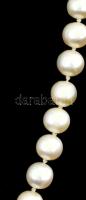 Édesvízi gyöngysor ezüst (Ag) kapoccsal, d: cca 7 mm, h: 44 cm