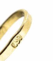 Arany (Au) 14 K zománcozott polipos medál, 2 db, jelzett, h: 1,2 cm, bruttó: 1,5 g