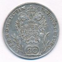 1791B 20kr Ag "II. Lipót" (6,63g) T:2,2- patina
Hungary 1791B 20 Kreuzer Ag "Leopold...