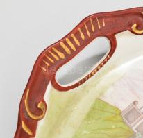 cca 1920-1930 Pirkenhammer Fischer & Mieg gésamintás, kézzel festett/matricás nagyméretű szervír...