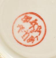 cca 1920-1930 Pirkenhammer Fischer & Mieg gésamintás, kézzel festett/matricás kávés/mokkás készl...