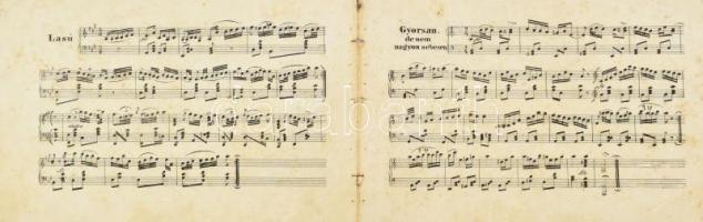 cca XIX. sz. közepe Magyar noták, mellyeket fortepianóra készített és magyméltóságu Gróf Sándor Math...