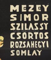 A kegyelmes úr rokona, 1941. Moziplakát (filmplakát, rácsplakát). Szilassy László, Simor Erzsi, Meze...