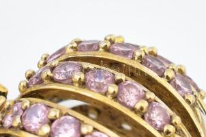 Ezüst (Ag) "Harald Glööckler - Pompöös" koronás medál, jelzett, h: 5,5 cm, bruttó: 15,4 g