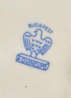 Aquincumi porcelán akt, kézzel festett, jelzett, hibátlan, m: 15 cm